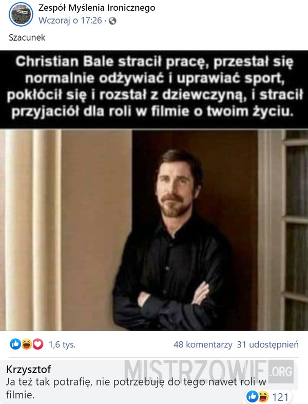 Christian Bale –  