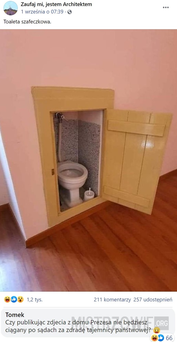 Toaleta szafeczkowa –  