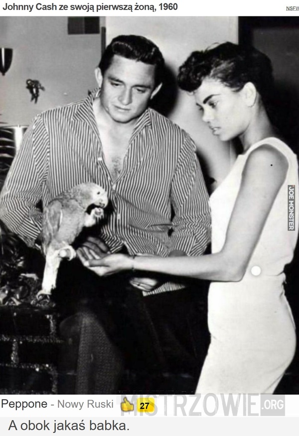 Johnny Cash ze swoją pierwszą żoną, 1960 –  