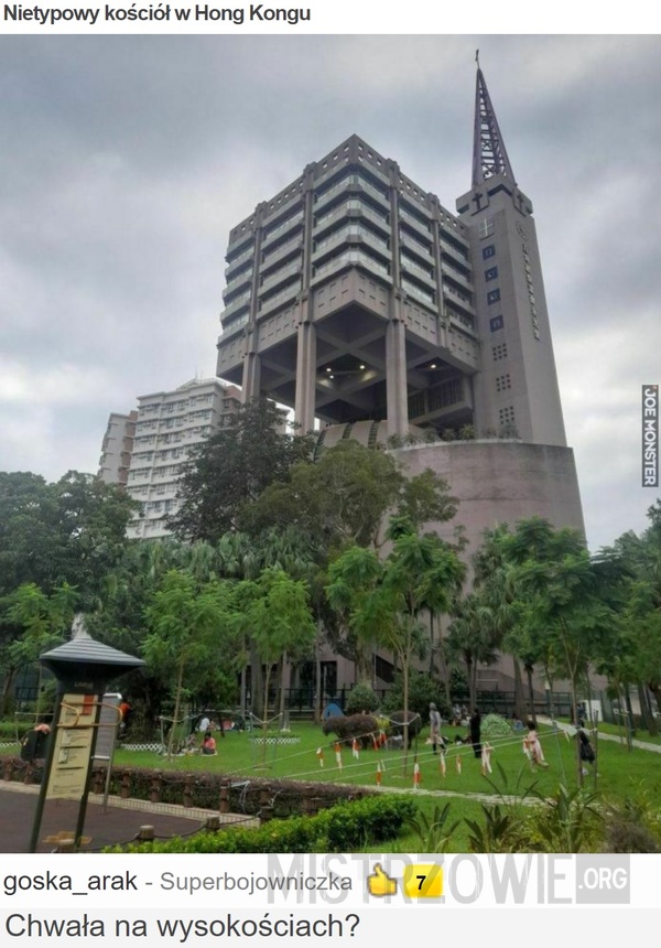Nietypowy kościół w Hong Kongu –  