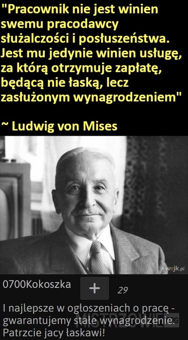 Ludwig von Mises –  