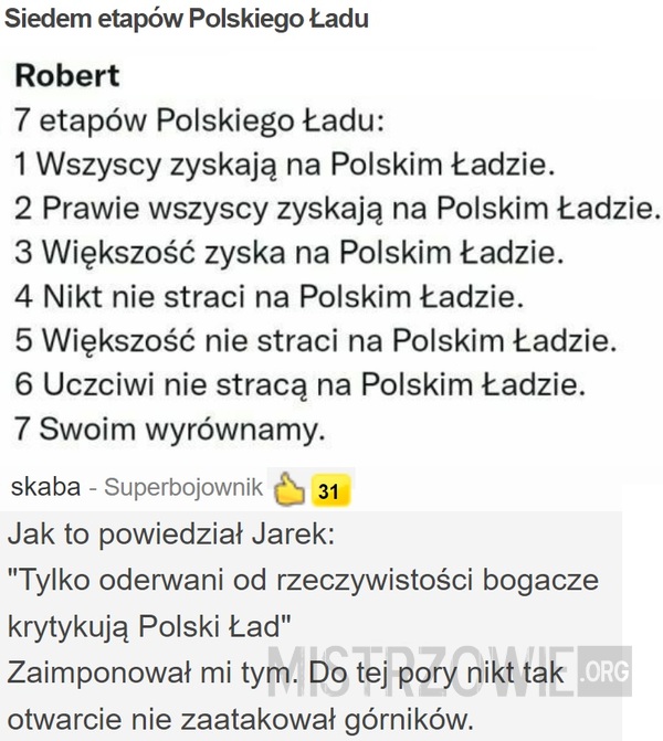 Siedem etapów Polskiego Ładu –  