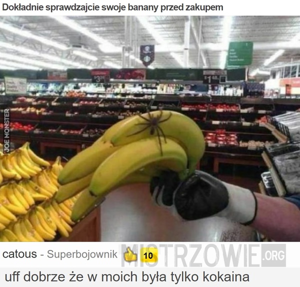 Dokładnie sprawdzajcie swoje banany przed zakupem –  