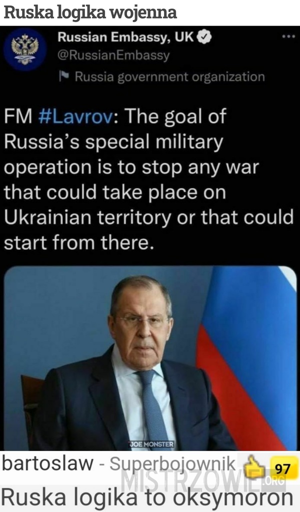 Ruska logika wojenna –  