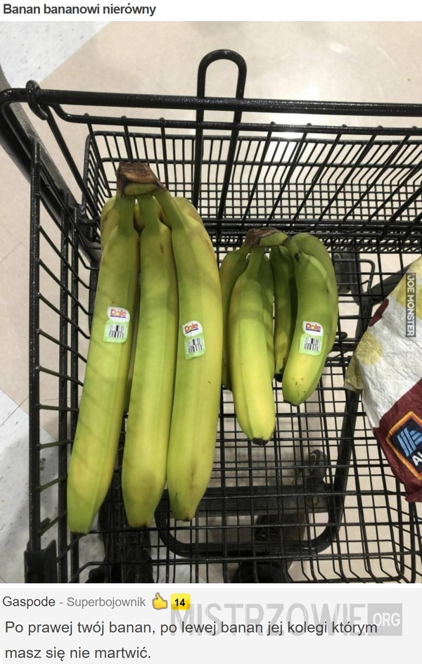 Banan bananowi nierówny –  