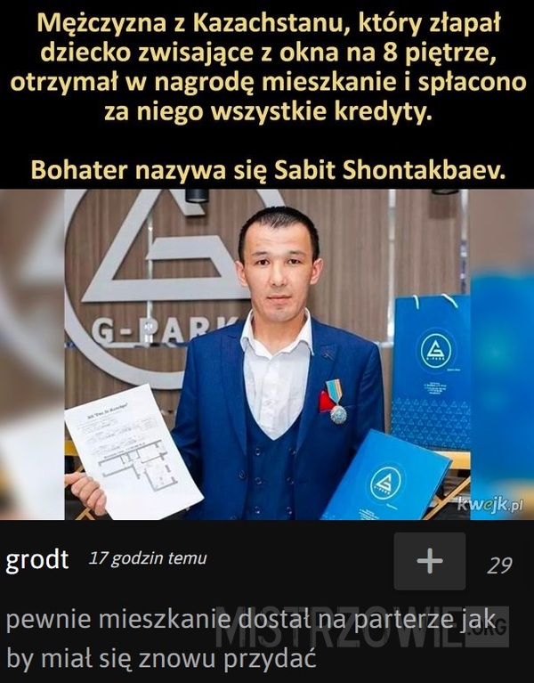 Bohater z Kazachstanu –  