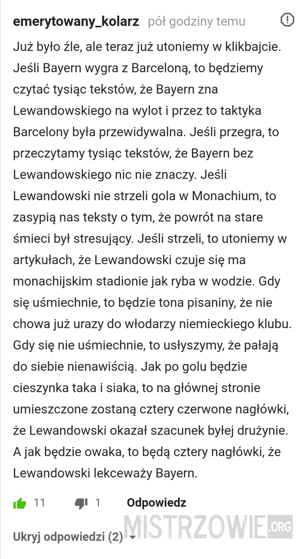 Lewandowski vs. Bayern –  