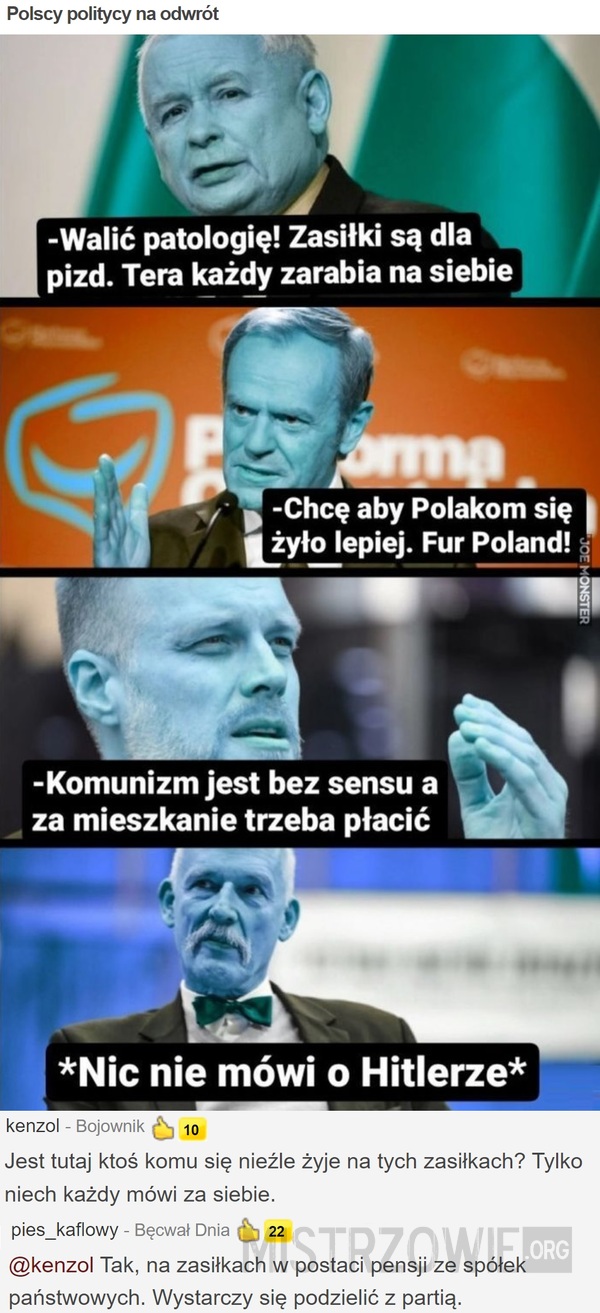Polscy politycy na odwrót –  