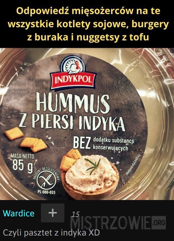 Hummus z indyka –  
