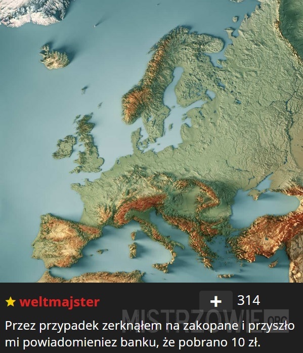 Przyjemna dla oka mapa Europy –  