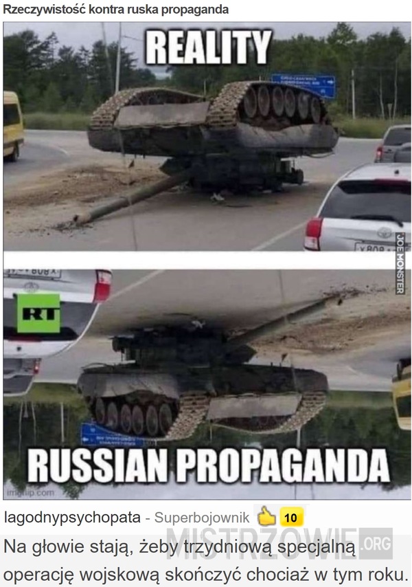 Rzeczywistość kontra ruska propaganda –  