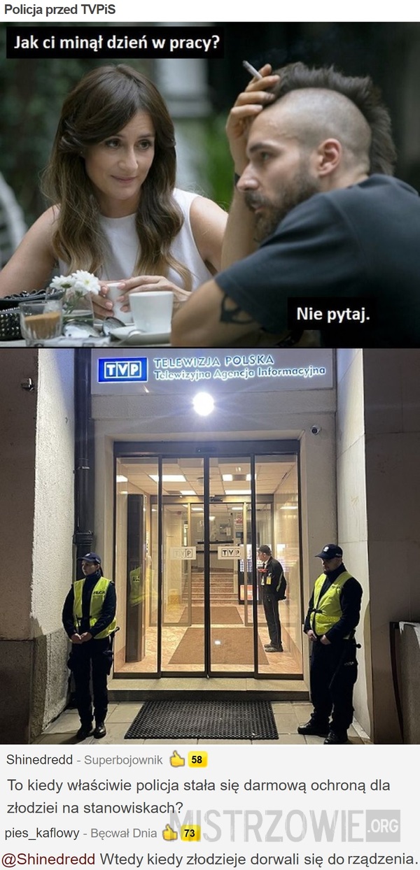 Policja przed TVPiS –  