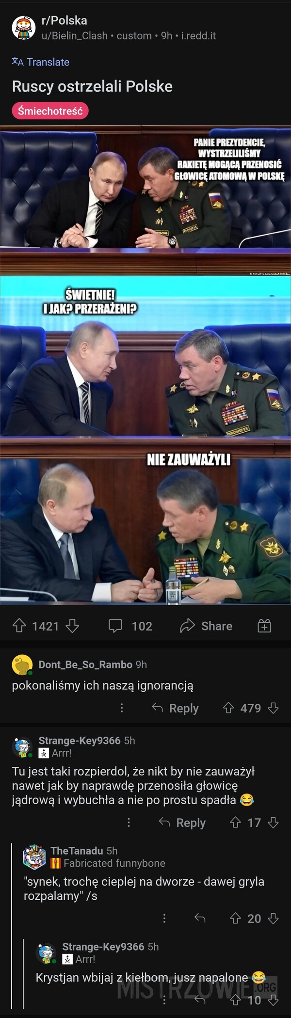 Ruscy ostrzelali Polskę –  