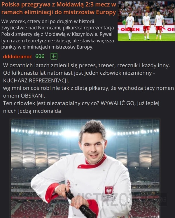 Polska przegrywa z Mołdawią 2:3 –  