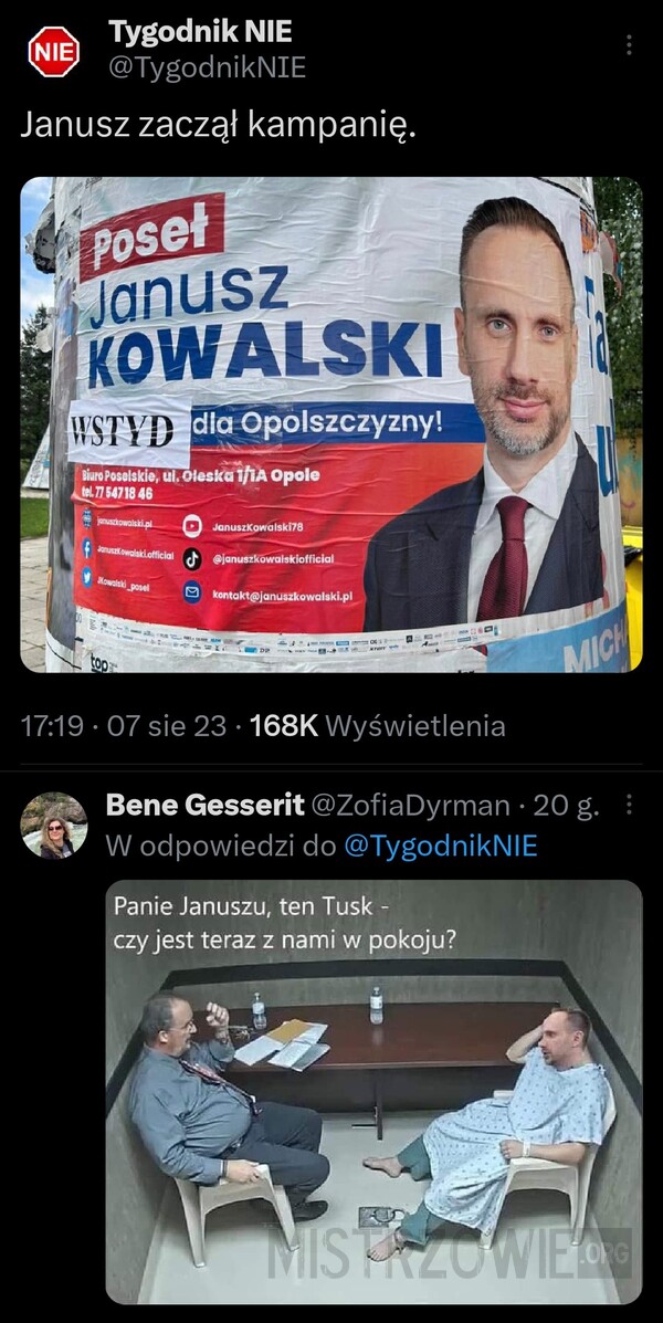 Janusz zaczął kampanię –  