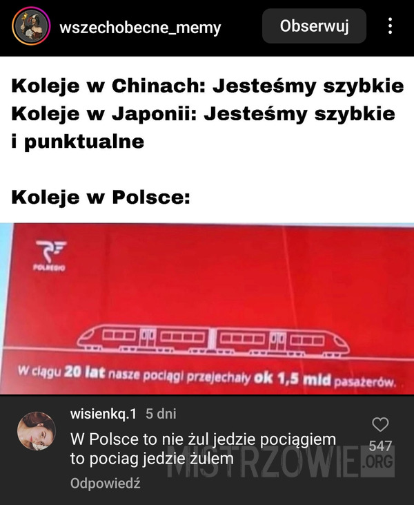 Pociągi w Polsce –  