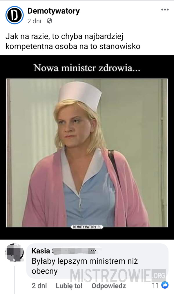 Nowa minister zdrowia –  