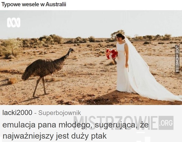 Typowe wesele w Australii –  