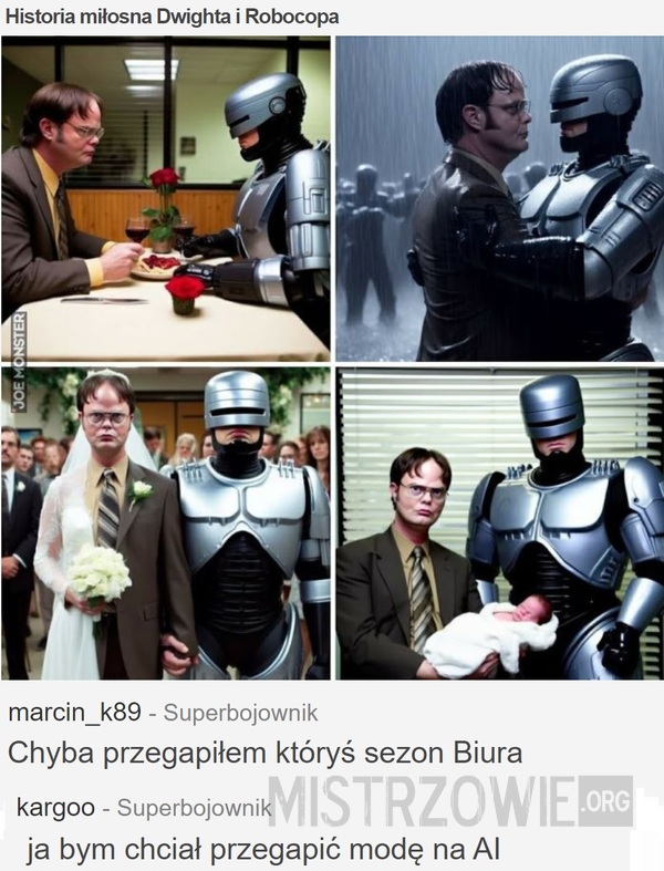 Historia miłosna Dwighta i Robocopa –  