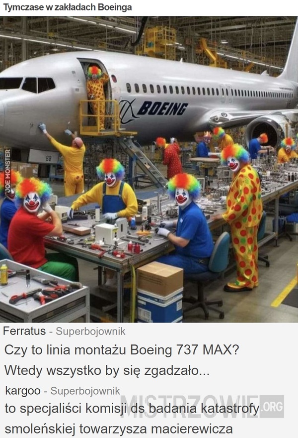 Tymczase w zakładach Boeinga –  