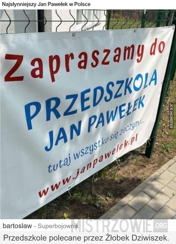Najsłynniejszy Jan Pawełek w Polsce –  