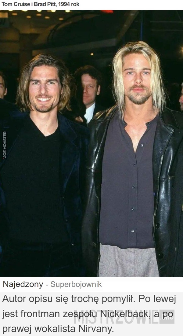 Tom Cruise i Brad Pitt, 1994 rok –  